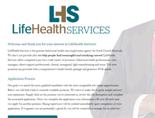 Tablet Screenshot of lifehealthservices.com